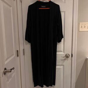 Victoria's Secret Black Long Kimono Robe‎